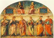 PERUGINO, Pietro Prudence and Justice with Six Antique Wisemen china oil painting reproduction